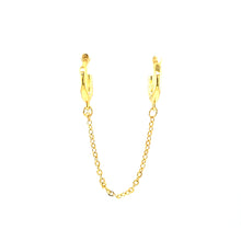 Double Lia Chain Huggie