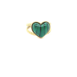 Poppy Bubble Heart Ring