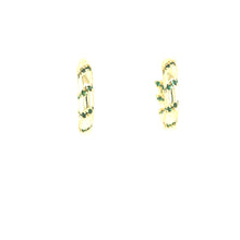 Pair Of Green Tabitha Hoops