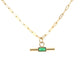 Emerald TBar Necklace