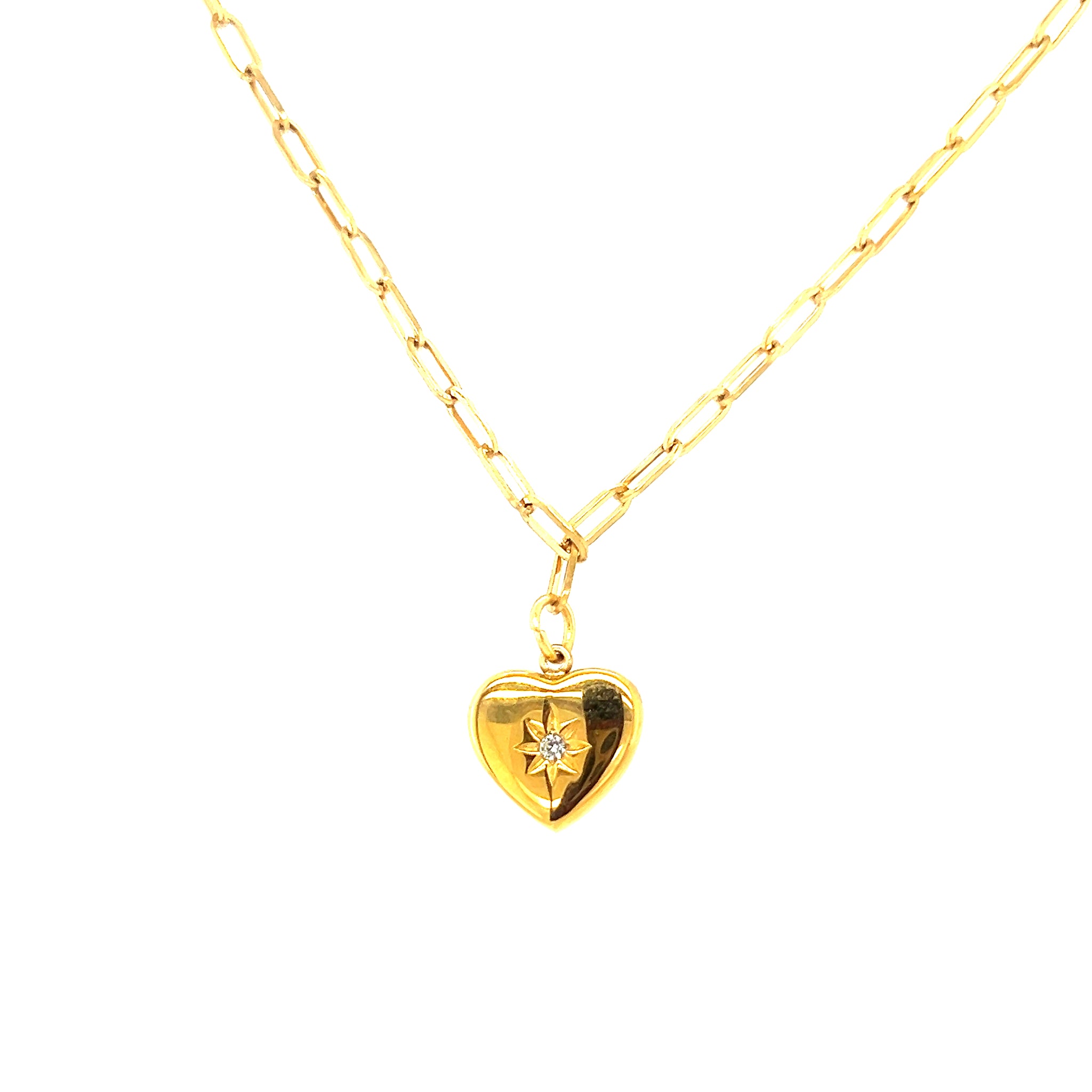 Holly Heart Necklace