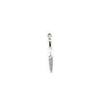 Single Men’s Jet Cone Charm Hoop