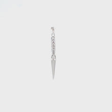 Single Spike Charm Crystal Huggie