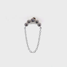Single Halo Crystal Stud Chain