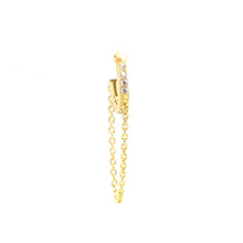 Single Crystal Lolly Huggie Chain