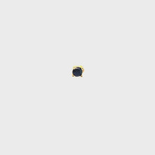 Single Black Stone Stud