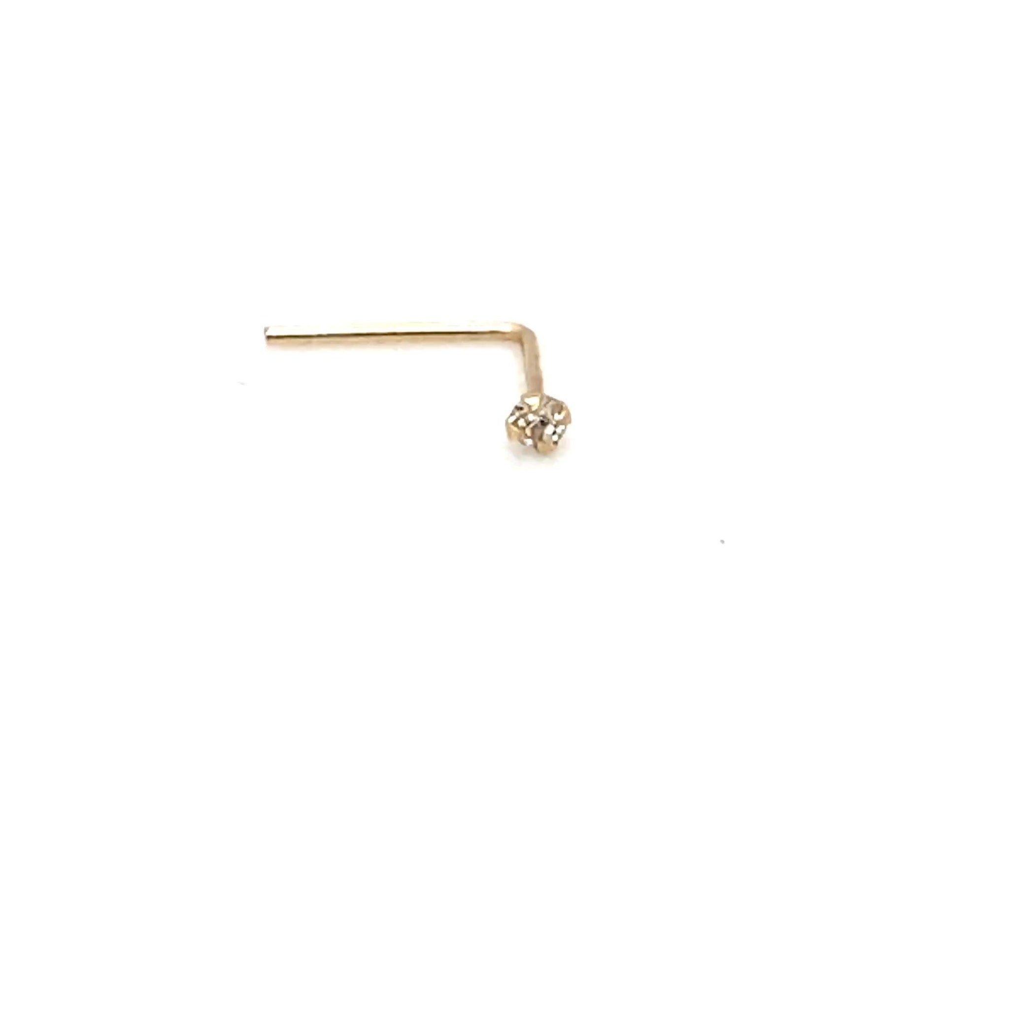 Crystal Nose Stud 9ct Gold - CM Jewellery Designs Ltd
