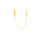 Double Bella Crystal Huggie Chain Earring - CM Jewellery Designs Ltd