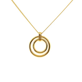 Double Circle Necklace - CM Jewellery Designs Ltd