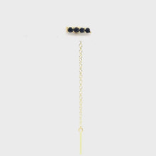 Single Black Bar Stud Chain