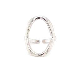 Large Open Circle Adjustable Ring - CM Jewellery Designs Ltd
