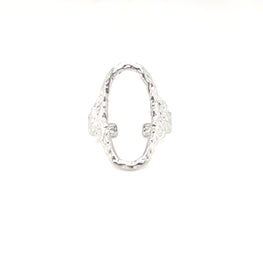 Louisa Bevelled Tear Drop Ring - CM Jewellery Designs Ltd