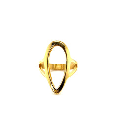 Open Long Tear Drop Ring - CM Jewellery Designs Ltd