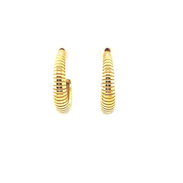 Pair Of Kelly Chunky Twist Stud Hoops - CM Jewellery Designs Ltd