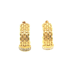 Pair Of Monaco Stud Hoops - CM Jewellery Designs Ltd