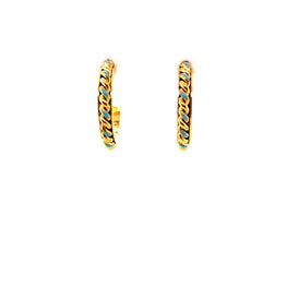Pair of Tash Turquoise Twist Hoops - CM Jewellery Designs Ltd