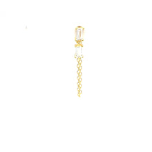 Single Baguette Stud Chain - CM Jewellery Designs Ltd