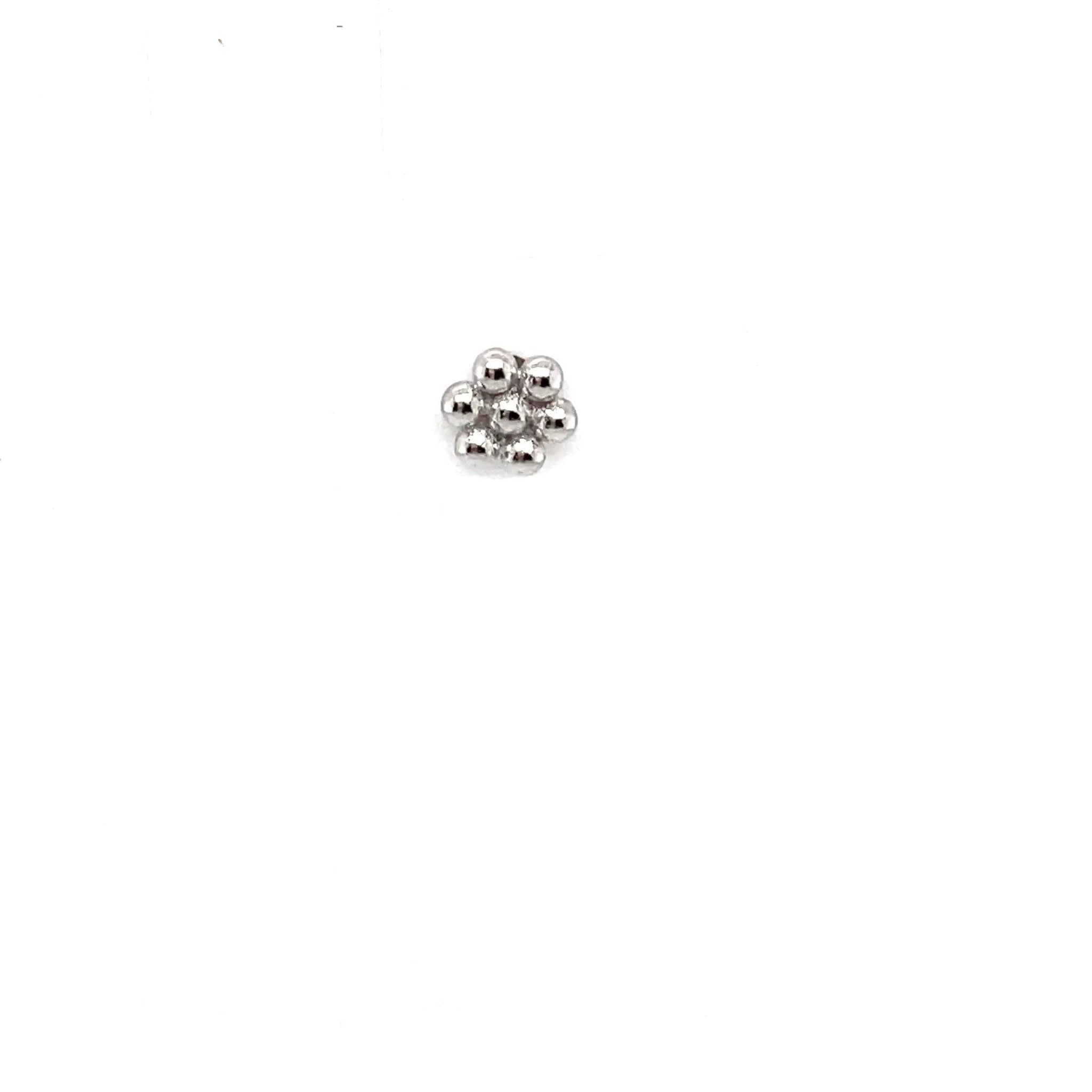 Single Beaded Flower Stud - CM Jewellery Designs Ltd