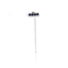 Single Black Bar Stud Chain - CM Jewellery Designs Ltd