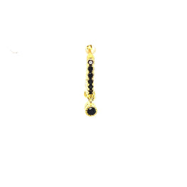 Single Black Boho Willow Charm - CM Jewellery Designs Ltd