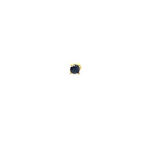 Single Black Stone Stud - CM Jewellery Designs Ltd