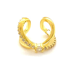 Single Criss Cross Ear Cuff - CM Jewellery Designs Ltd