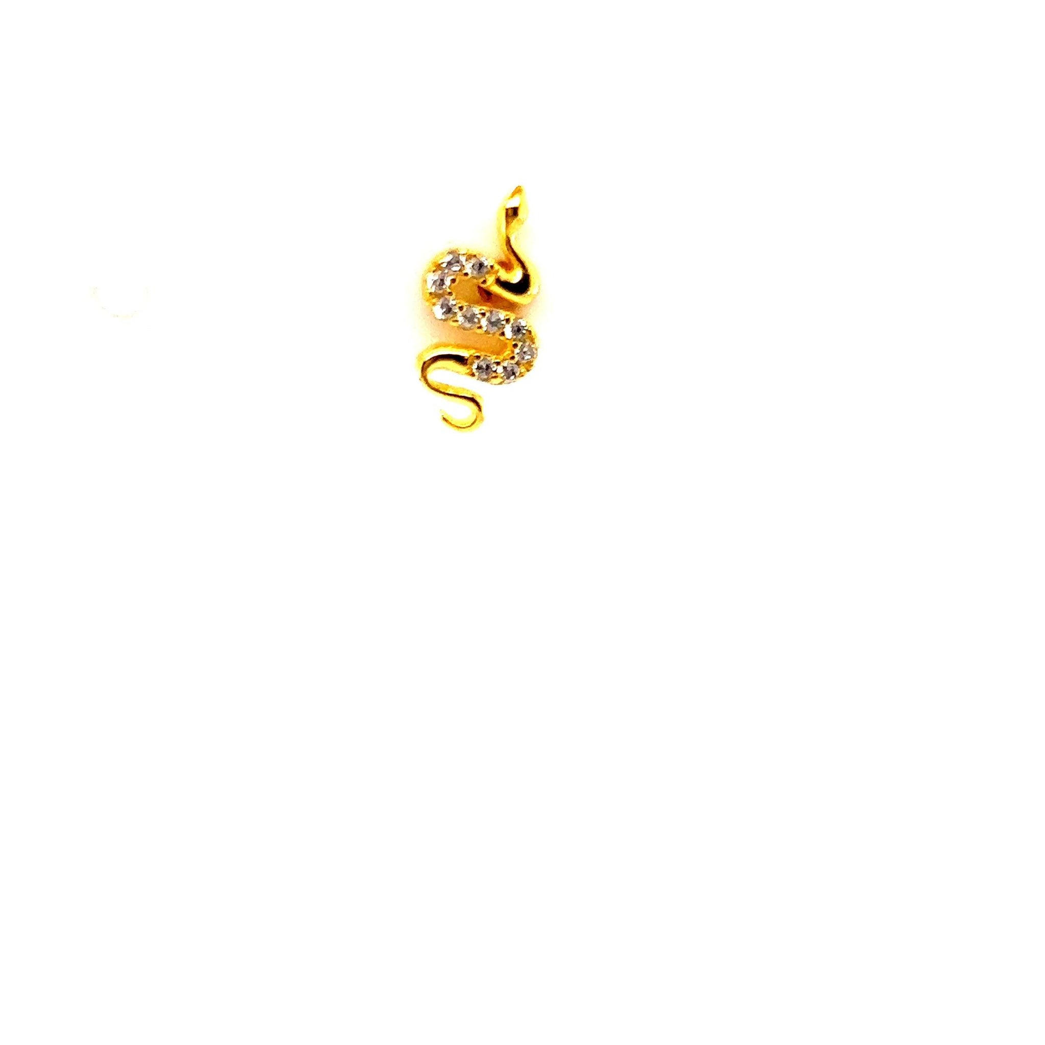 Single Crystal Snake Stud - CM Jewellery Designs Ltd