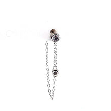 Single Crystal Stud Chain - CM Jewellery Designs Ltd