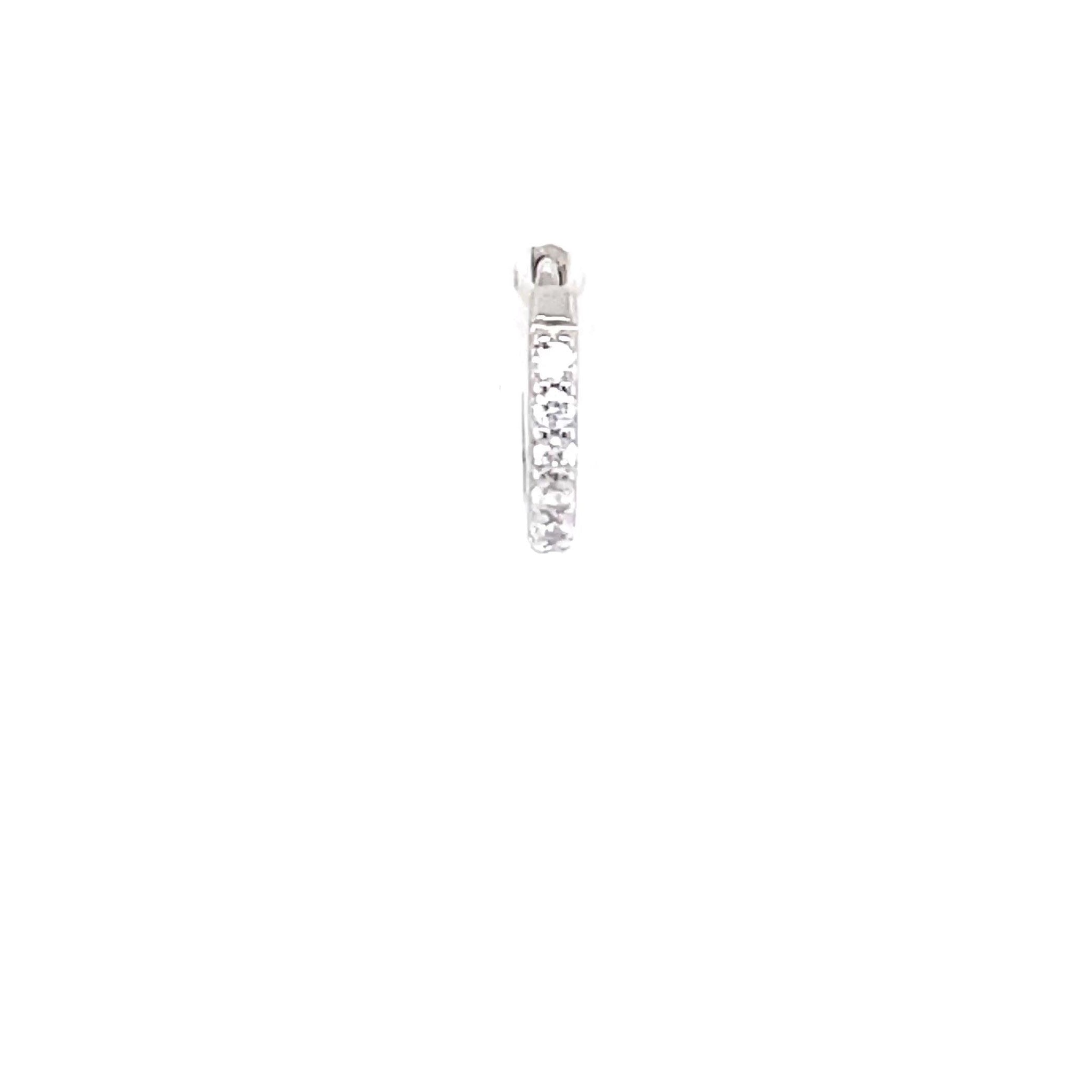Single Davina Crystal Huggie 6mm - CM Jewellery Designs Ltd