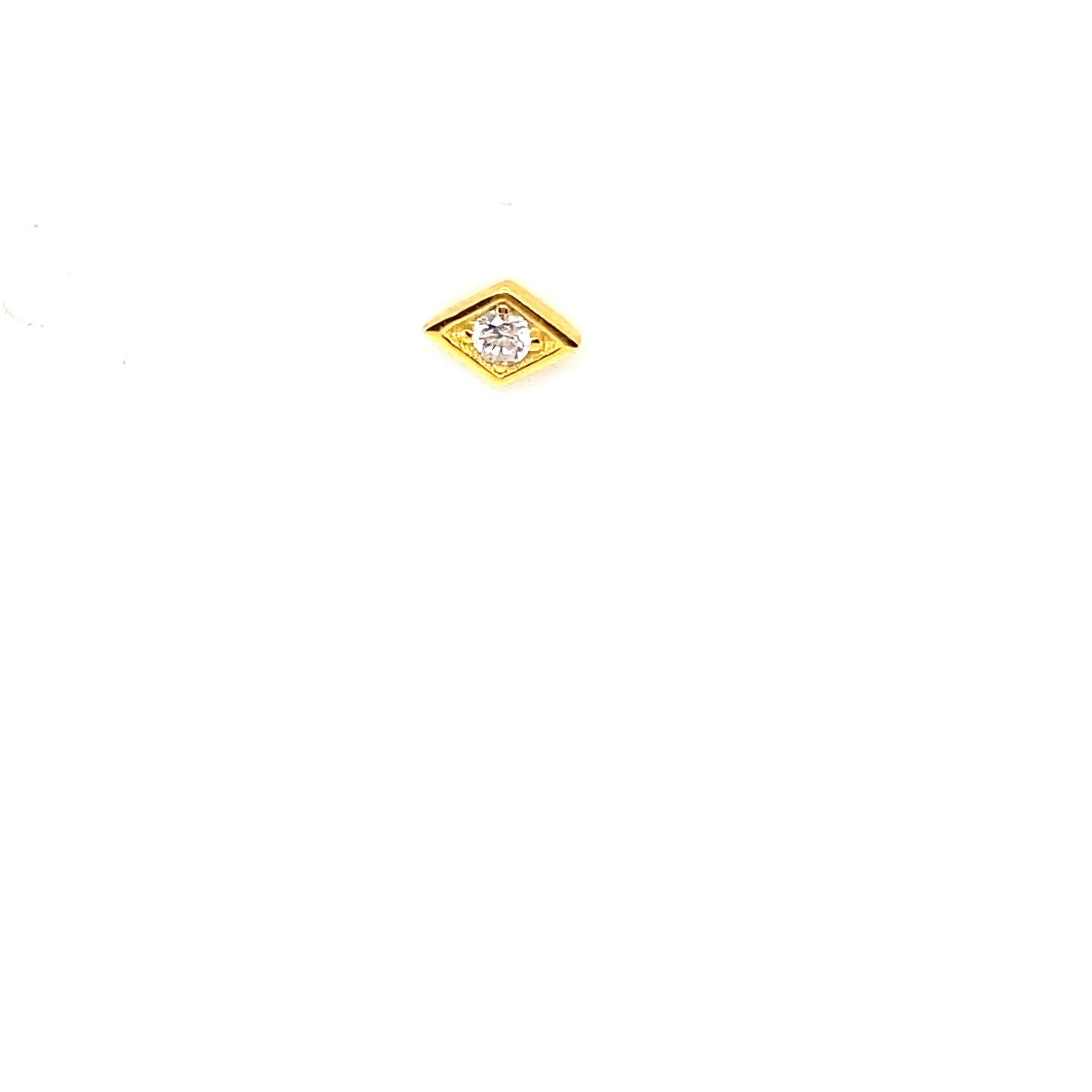 Single Evil Eye Crystal Stone Stud - CM Jewellery Designs Ltd