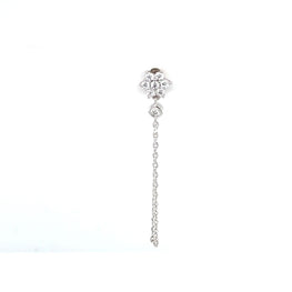 Single Flower Crystal Stud Chain - CM Jewellery Designs Ltd