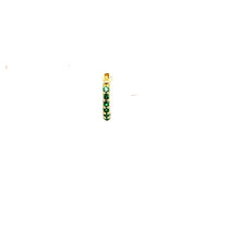 Single Green Davina Huggie - CM Jewellery Designs Ltd