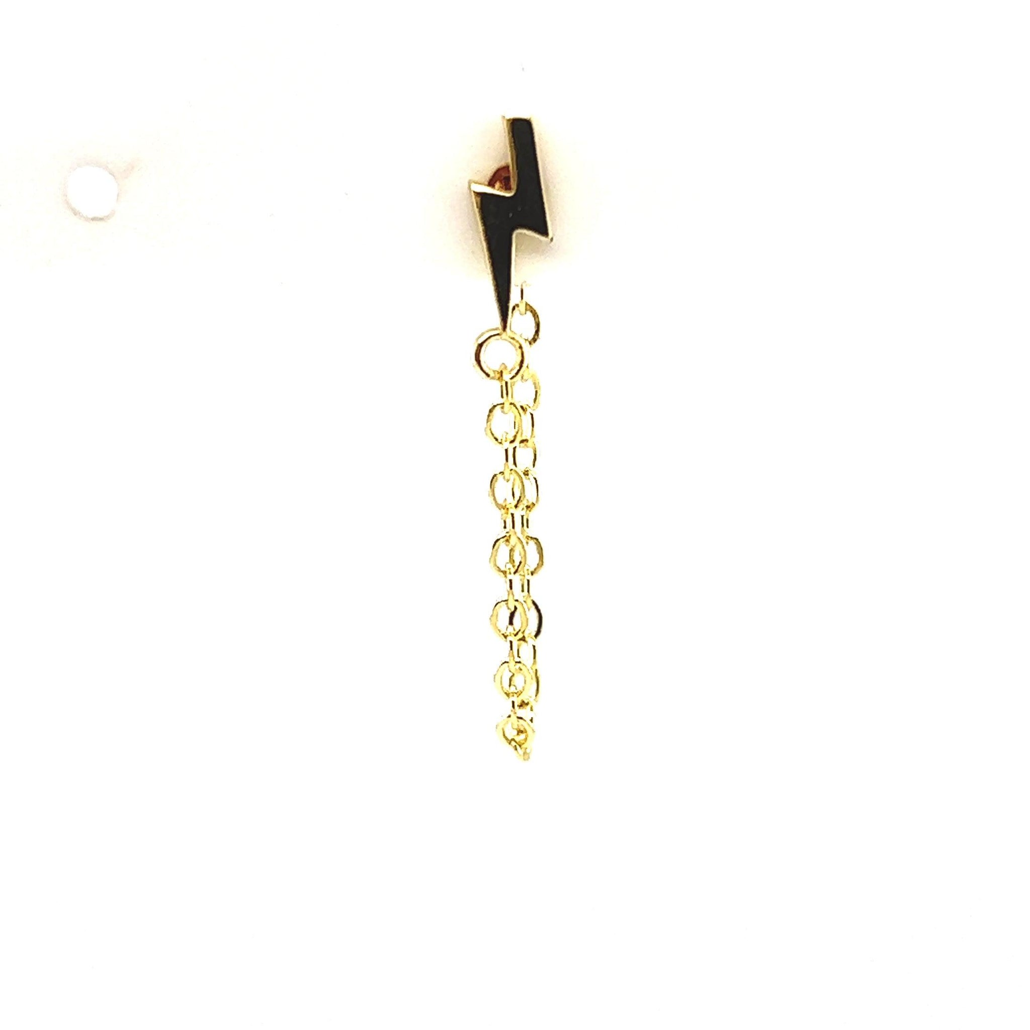Single Lila Lightning Stud Chain - CM Jewellery Designs Ltd