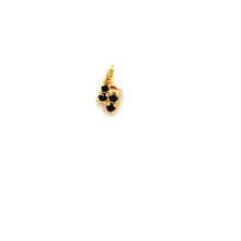 Single Mini Black Lightning Crystal Stud - CM Jewellery Designs Ltd