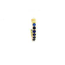 Single Navy Davina Huggie - CM Jewellery Designs Ltd