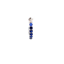 Single Navy Davina Huggie - CM Jewellery Designs Ltd