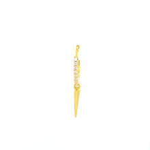 Single Spike Charm Crystal Huggie - CM Jewellery Designs Ltd