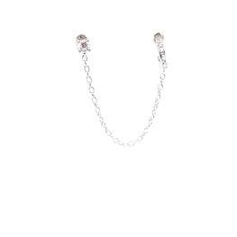 Single Stud & Crystal Non Pierced Ear Cuff - CM Jewellery Designs Ltd
