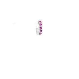 Single Vintage Full Pink Huggie - CM Jewellery Designs Ltd