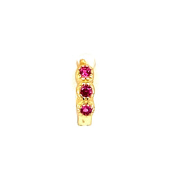 Single Vintage Pink Mini Huggie - CM Jewellery Designs Ltd