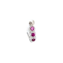 Single Vintage Pink Mini Huggie - CM Jewellery Designs Ltd