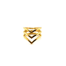 Three Line Wishbone Ring - CM Jewellery Designs Ltd